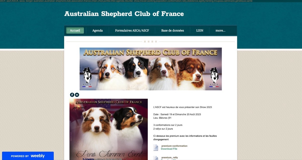 Ancien site du club canin ASC France