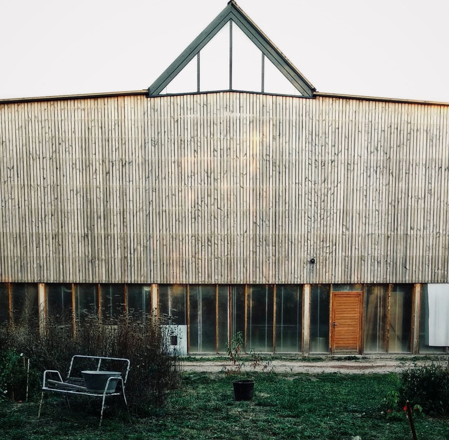 Façade en bardage bois de l'atelier participatif MarleBois à Marlenheim